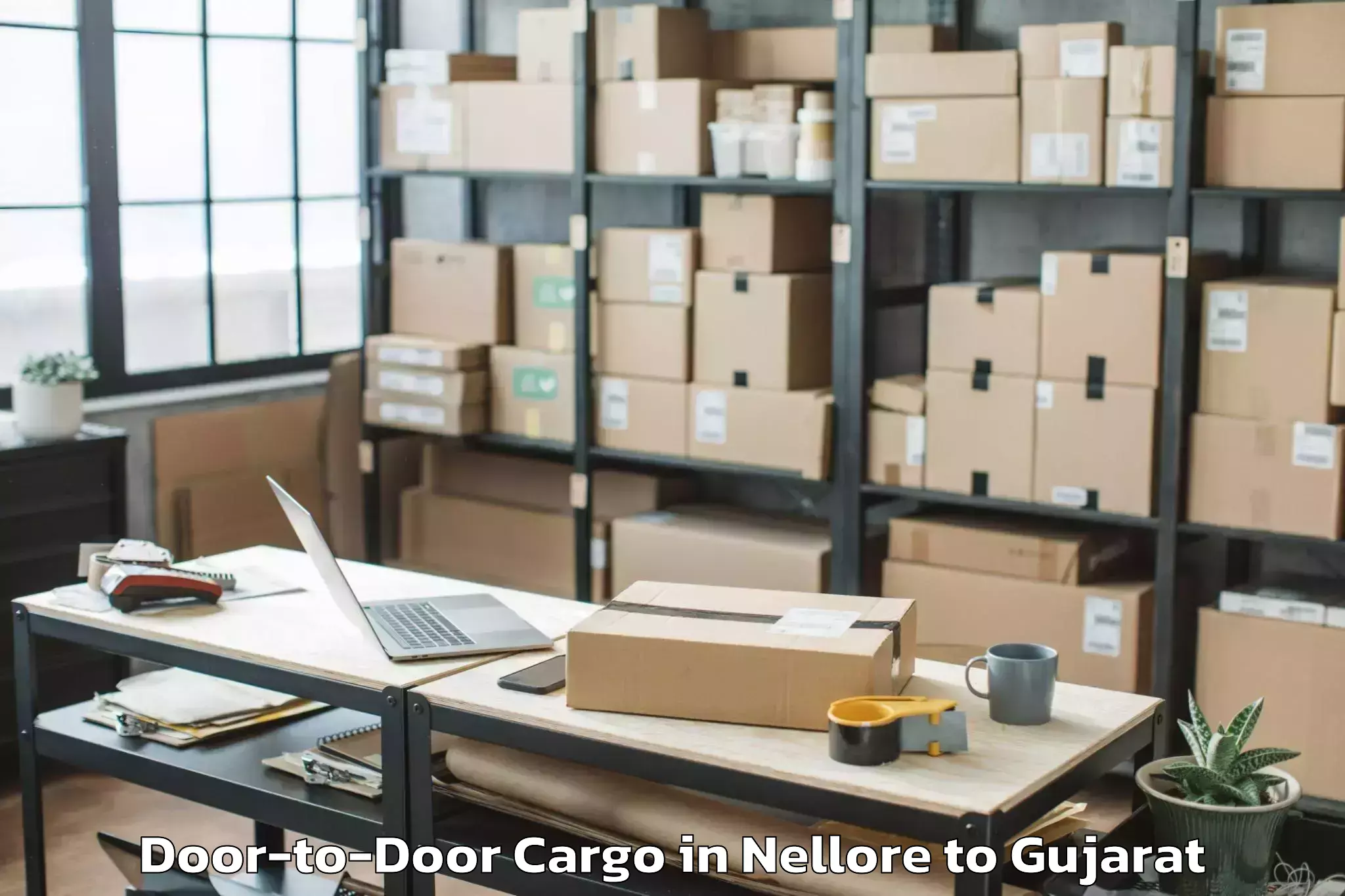 Reliable Nellore to Ganpat University Mehsana Door To Door Cargo